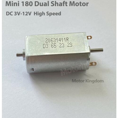 DC 3V-12V 6V 7.4V 9V High Speed Mini 180 Micro Motor Dual 2mm Shaft Engine DIY RC Toy Car