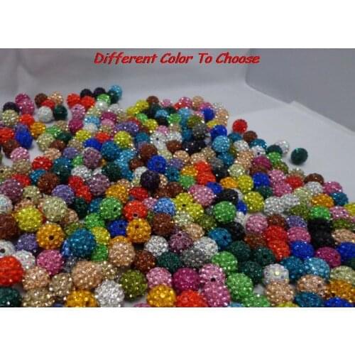 10mm cajrt3lor clay mixed color white Beads bracelet diy Jewerly bead spacer lot fashion hot crystal crystal