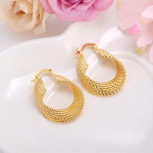 2pairs Wholesale Classic Knot Hoop Earrings Gold Earings Round Earrings For Women Jewelry oorbellen ohrringe