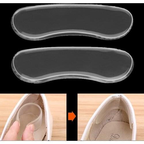 2 Pairs Silicone Gel Gel Inserts Women Insole Heel Cushion protector Foot feet Care Pad Insole For High Heel Shoe