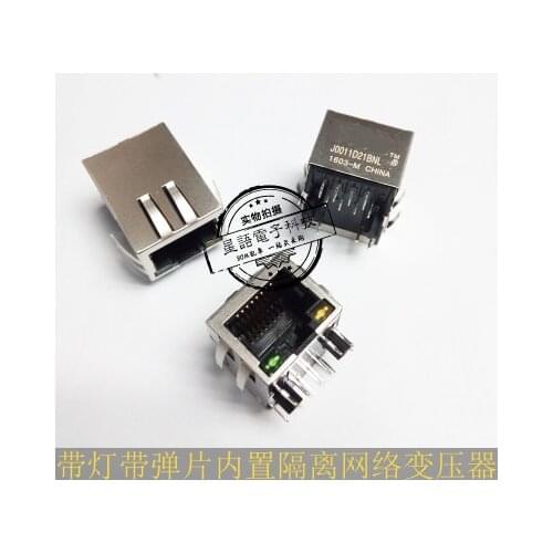 20PCS J0011D21BNL RJ45 Network interface socket J0011D21B Strip with filter New and original