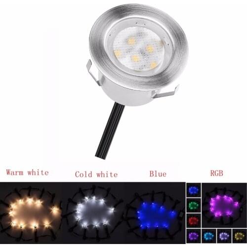 20pcs/Lots Waterproof IP67 Led Deck Light Stainless Steel Floor Step Shopping Mall Decoration Lighting Lamp Low Voltage DC12V