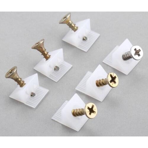 50Pieces/set 45 Degree Angle Plastic Corner Bracket Block for Drawer Bottom Sagging Repair Fixing Wedges Furniture Back Panel