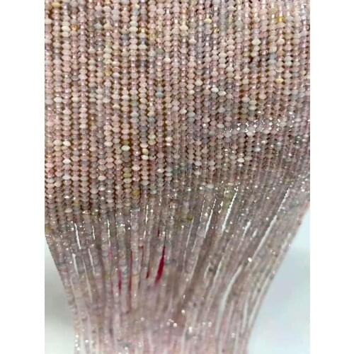 AAA natural 1.5x2.5 color Morgan cut gem jewelry DIY boutique 38cm long