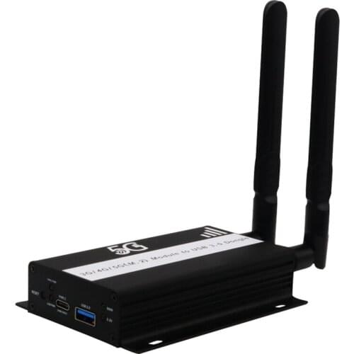 NGFF(M.2) Key B to USB 3.0 Adapter with Card Slot and Additional Power for 3G/4G/5G Module