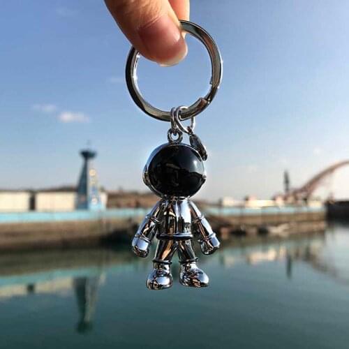 High-end creative spaceman astronaut car keychain chain men and women couple schoolbag pendant birthday gift