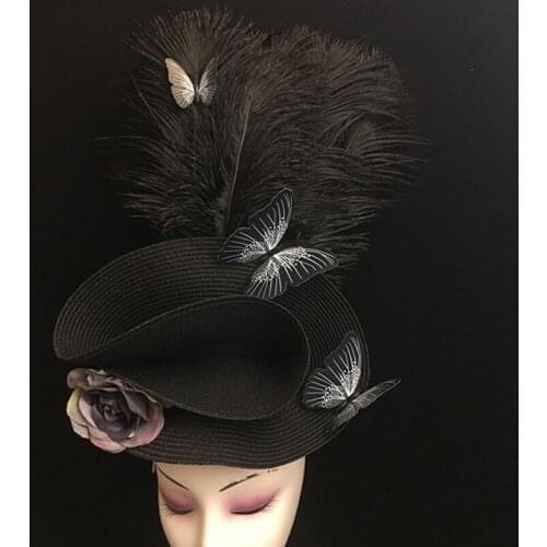 Customized Halloween Makeup Stage Performance Feather Headdress