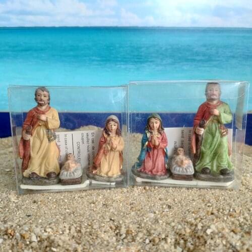 Jesus was born, baby, father, mother, manger, sand set, sand table accessories, sandbox therapy decoration