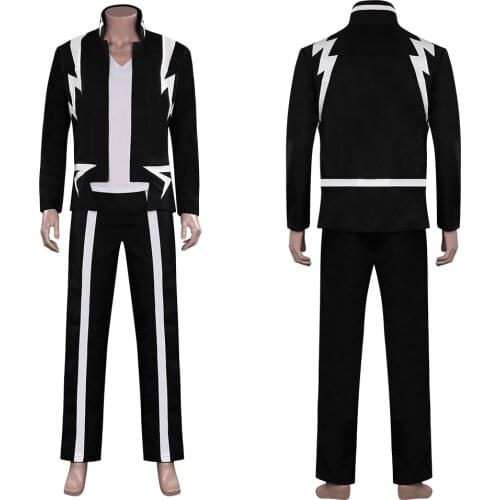 My Hero Academia Kaminari Denki Cosplay Costume Outfit Halloween Carnival Suit