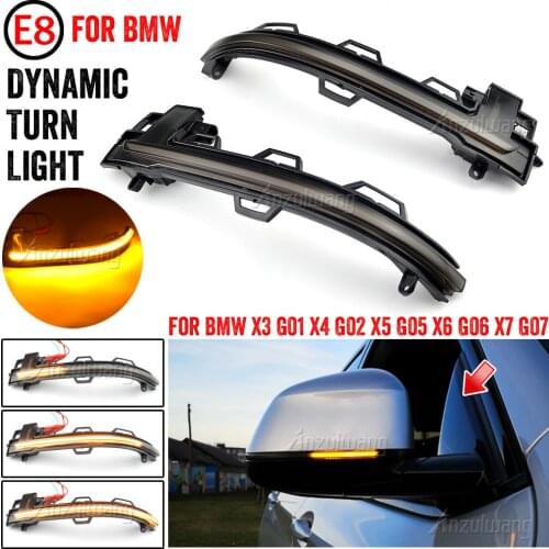 Dynamic Flasher Flowing Water Blinker Waterproof Sequential Turn Signal For BMW X3 G01 2018-2020 X4 G02 X5 G05 X6 G06 X7 G07
