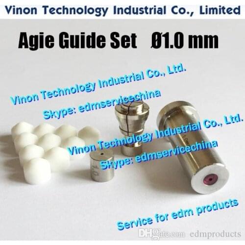 1.0mm Set Agie Electrode Pipe Guide for Actspark SD1,Drill20,HD30 335009073,335009074,335009075,335009076,335009077,335013223