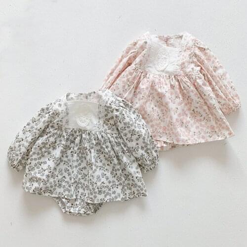 Baby Girl Clothes 2021 Spring New Print Long Sleeve Romper Baby Girl Clothes Babies Ins Kids Overalls Newborn Bodysuit