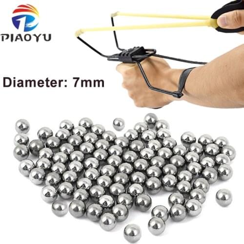 PIAOYU 7mm Stainless Steel Precision Shooting Supplies Paintball Balls Outdoor Hunting Slingshot Shooting Accessories