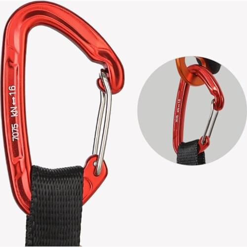 Professional Adjustable Webbing Foot Loop Climbing Polyester Foot Loop Ascender Sling Belt Device Band Rock Climbing Equipment
