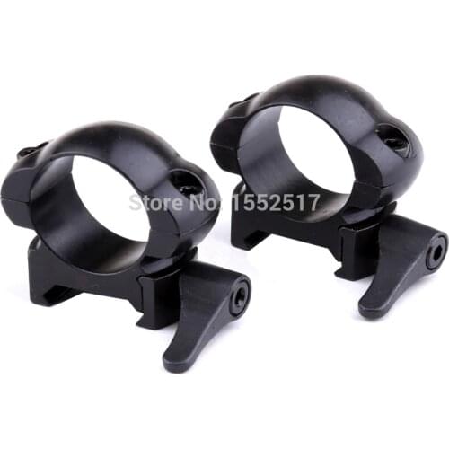 Rifle Steel Weaver Mount 1 Inch Low Profile Matte Lever Lok Top Mount Rings 25.4mm Scope Mount