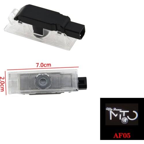 LED Car Door Logo Welcome Light For Alfa Romeo 159 Giulietta Giulia Mito Stelvio Brera Spider Laser Projector Ghost shadow Lamp