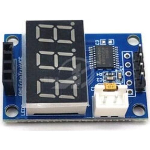 Ultrasonic ranging module hc-sr04 test board serial output digital tube display rangefinder