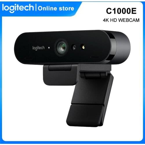Logitech C1000E 4K FHD Webcam 5X Digital Zoom Utral 1080p Web USB Camera with Mic for Streaming Broadcasting Video Conferencing