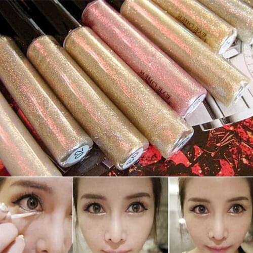 8 Colors Hot Sale Waterproof Eyeliner Liquid Make Up Beauty Eye Liner Glitter Shimmer Shiny Makeup Comestics