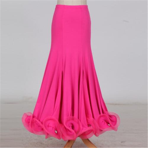 Flamenco Skirts for Latin Dance Women Skirt Long Adult Ballroom Practice Woman Modern Standard Dress Competition Children