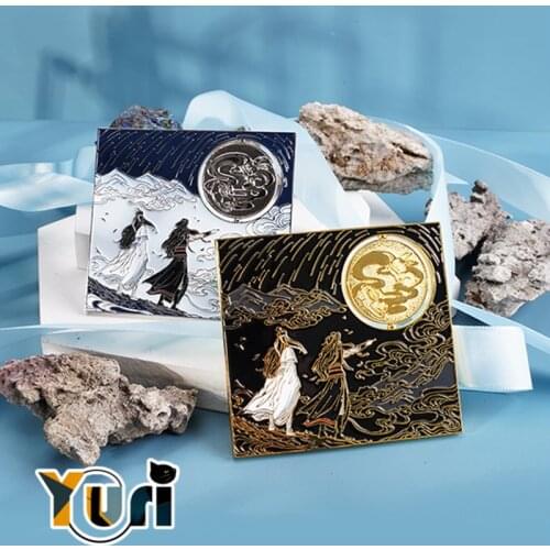 Yuri The Untamed Grandmaster of Demonic Cultivation Official Wangji Wuxian Metal Badge Pin brooch Limited rare Collection Gift C
