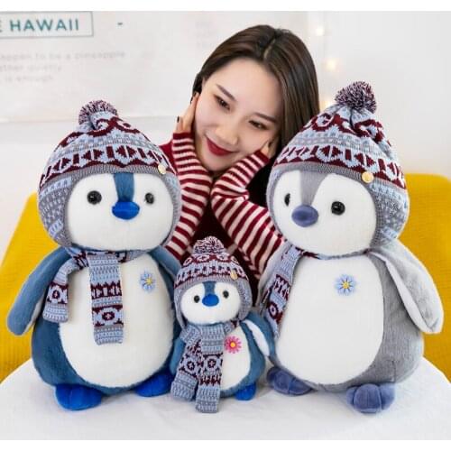 1PCS 18-35cm Kawaii Soft Penguin Plush Stuffed Animal Doll Fashion Toy for Kids Baby Lovely Girls Christmas Birthday Gifts