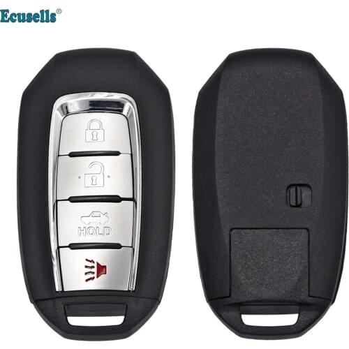3+1/4 Buttons Smart Remote Control car Key Case Shell fob for Infiniti QX QX60 2019 2020 with emergency key