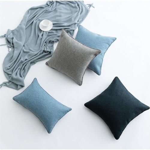 45x45cm Solid color Sofa Pillowcase Pink Cushion Cover Throw Pillow Case Home Sofa Bed Chair Decoration 17.72x 17.72inch