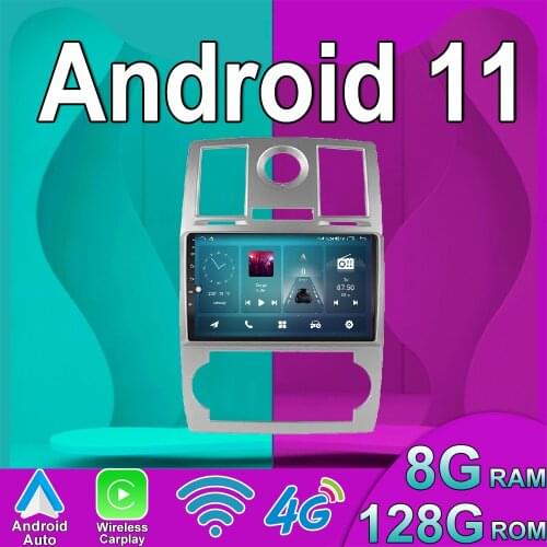 6G+128G 9 inch Android 11 Multimedia Player Auto audio for Chrysler Aspen 300C 2004 2005 2006 2007 2008 GPS wifi 4G