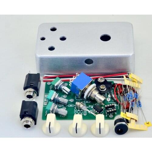 DIY Overdrive Guitar Effect Pedal Kit with 1590B Diecast Aluminum Enclosures Free Shipping