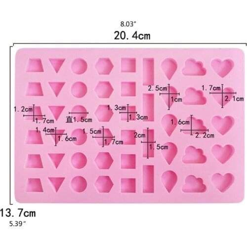 DIY Ear Stud Earrings Molds Epoxy Resin Charm Casting Mould Jewelry Making Tools N0HE