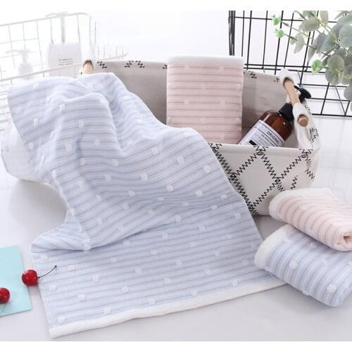 Towel Double Layer Face Wash Towel Face Gauze Terry Soft Water Absorption Does Not Fade Soft Fashion Comfortable Bathroom Towel