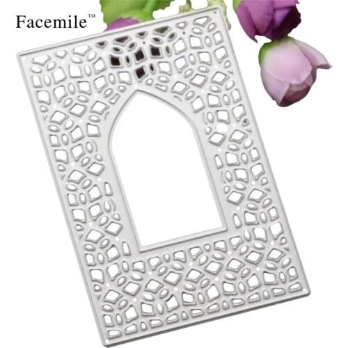 Facemile 1PCS Window Frame Cutting Dies Stencils Embossing Decorative DIY Scrapbooking Diary Hand Craft 88010