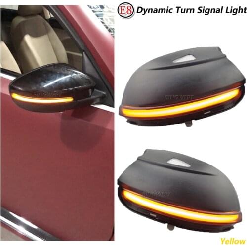 2pcs For VW Passat B7 CC Scirocco Dynamic Blinker Side Mirror indicator For EOS Light Beetle 2011 2014 LED Turn Signal Light