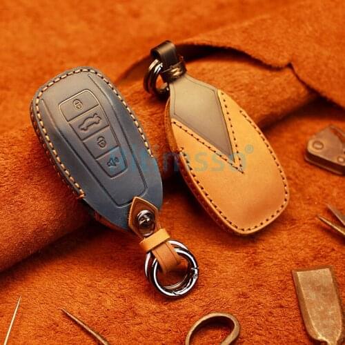 Handmade Leather Car Key Cover Case Full For Geely Coolray 2019-2020 Atlas Boyue NL3 Emgrand X7 EX7 SUV GT GC9 Borui Accessories