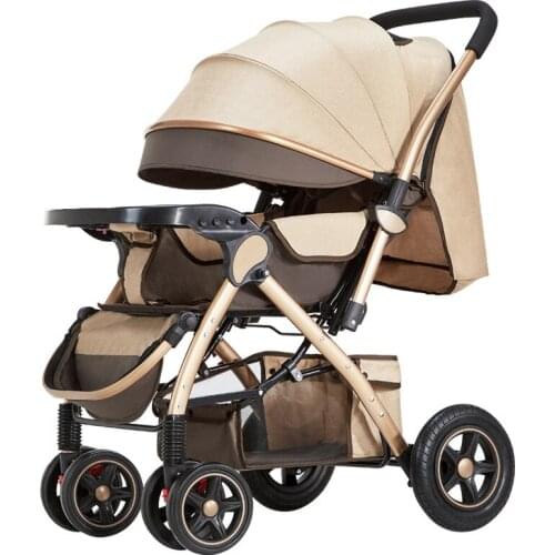 Stroller baby child kid baby lightweight folding easy to sit lying umbrella rider good four-wheel high landscape