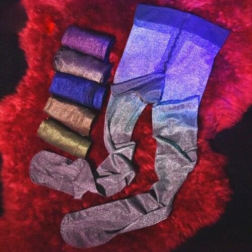 Summer Men Stocking Glossy Ultrathin Sheer Metallic Luster Elastic Pantyhose Cock Pouch Penis Sheath Silky Nylons Tights Hosiery