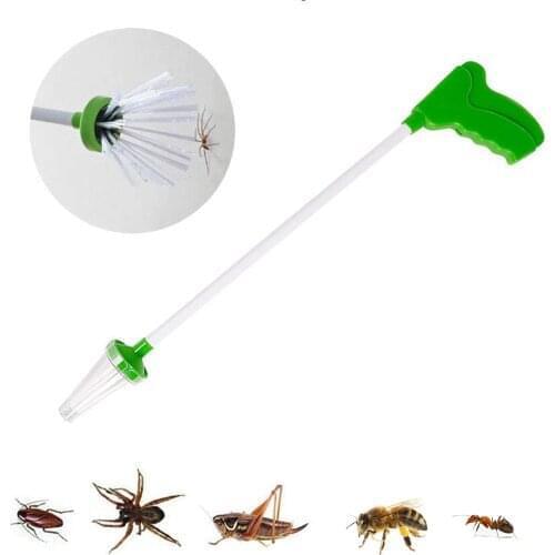 Pest Insect Bug Spider Catchers - Trap Release Bugs Spider Long Arm Handle Pick Up Tool Family Insect Trap Fly Catcher Trapper