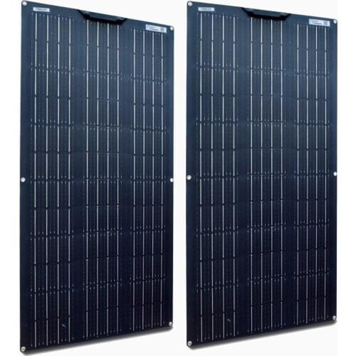 XINPUGAUNG 2pcs 18v 100 WATT flexible solar panel Module 200W with controller for 12V 24V battery car RV home charging