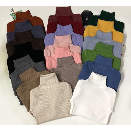 Zoki Soft Women Turtleneck Sweater Autumn Long Sleeve Elastic Female Knitted Jumper Casual Pullover Slim Winter Basic Tops 2021
