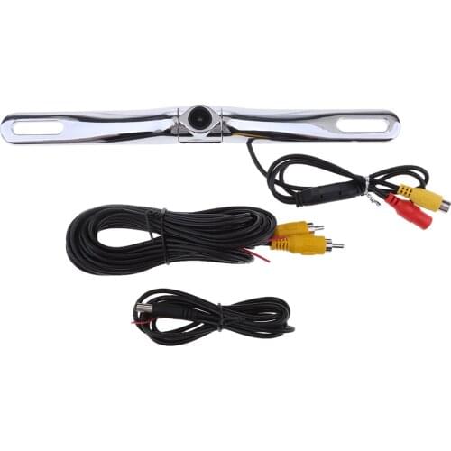 License Plate Rear View Camera 420TVL Resolution RCA Zinc Metal Chrome