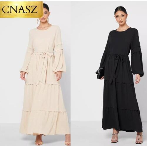Latest High Quality Dress For Muslim Women Robe Femme Hiver 2021 Elegant Fashion Beautiful Muslim Dress Women Musulman Ensembles