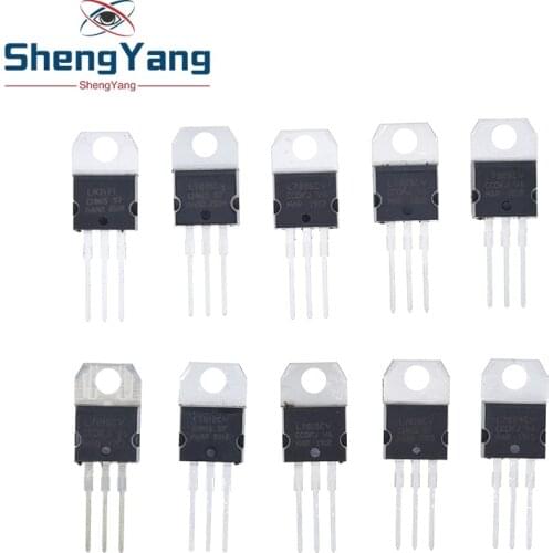 10PCS LM317T L7805 L7806 L7808 L7809 L7910 L7812 L7815 L7818 L7824 L7915 new and original IC Chipset TO-220 L7805CV