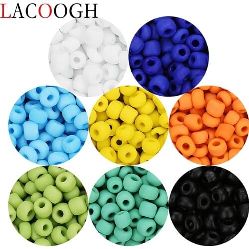 Wholeslae 2020 New 500pcs 8 Colors Round Pure Color Glass 0.8mm Hole Beads 4mm Loose Spacer Crystal Beads For Jewelry Makings