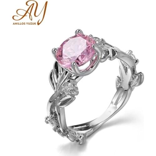 Anillos Yuzuk Silver 925 Jewelry Ring Topaz Gemstone Rings For Women Female Engagement Wedding Luxury Fine Jewelry