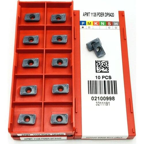 Carbide insert APMT1135 PDER DP5420 DP5320 CNC lathe turning tool APMT1135 DP5320 DP5420 machine tool milling insert