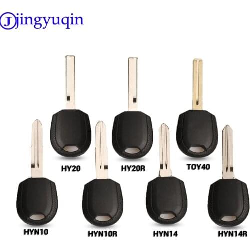 Jingyuqin Transponder Key Blank For Hyundai Accent I30 IX35 Sonata NF Elantra Tucson Verna Kia Car Key Shell Case