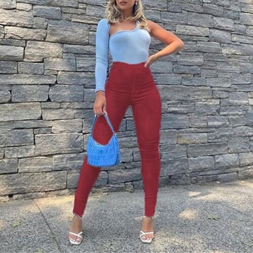 Women High Waist Trousers Slim Fit Pants 2020 Autumn Sexy Women Fashion Casual Skinny Pants Female Trousers Streetwear