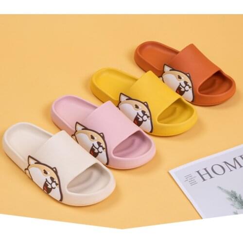 2021 Shiba Inu female summer indoor eva slippers fashion cartoon household bathroom thick bottom slippers sandals for men