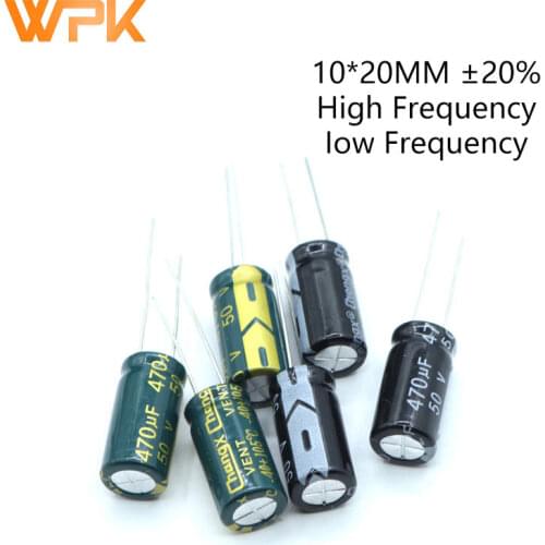 10Pcs 10*20 High Frequency Low ESR Aluminum Electrolytic Capacitor Set 10V 16V 25V 100V 100UF 150UF 330UF 1000UF Assorted Kit